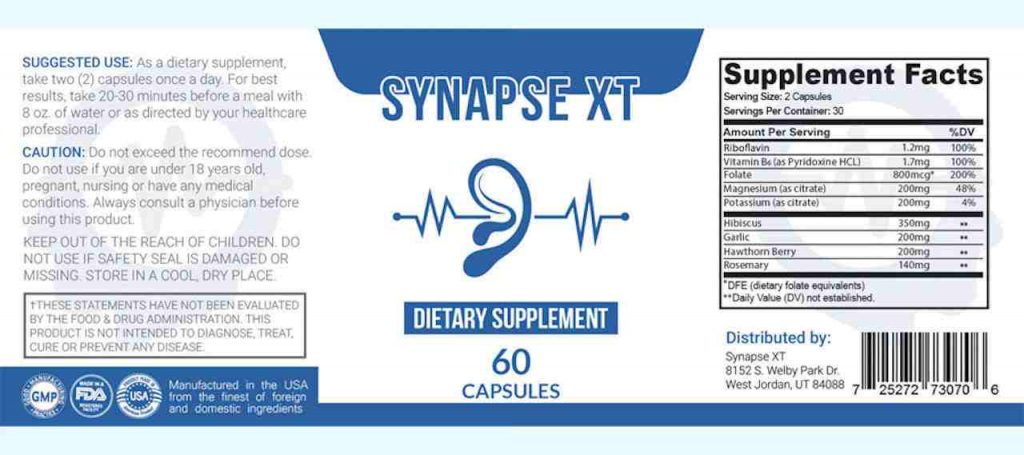 Synapse XT Ingredients List