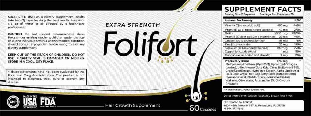 Folifort Ingredients