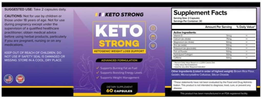 Keto Strong Ingredients