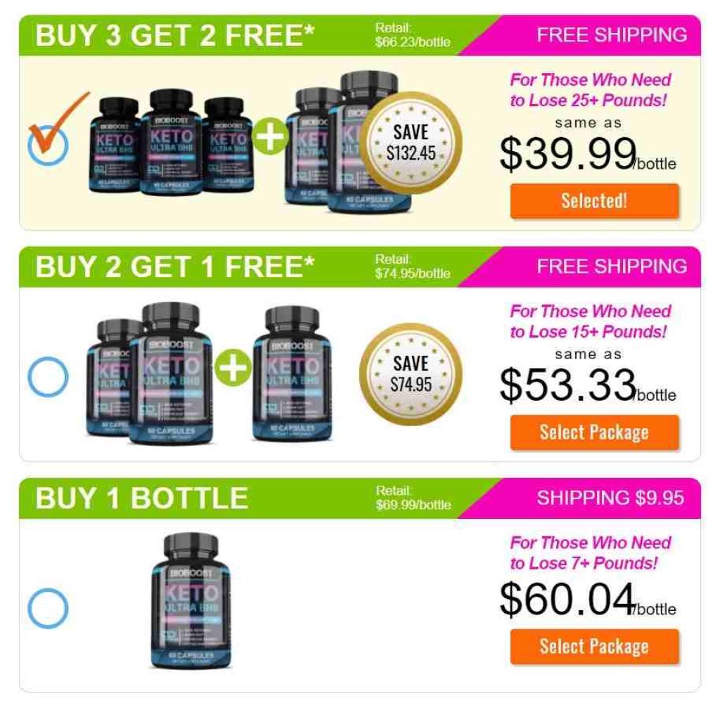 Keto Ultra BHB Price