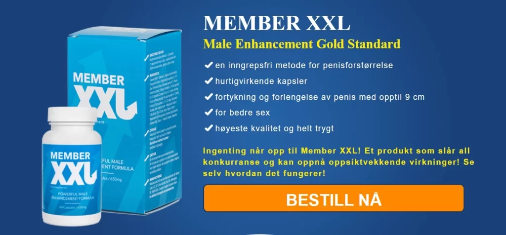 Member XXL kapsler for penisforstørrelse og bedre ytelse