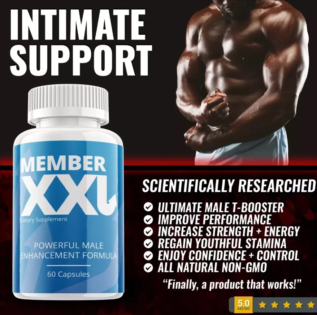 Member XXL supplement for male performance, stamina, and energy