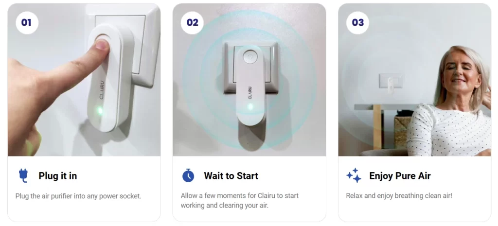 Clairu Air Purifier benefits