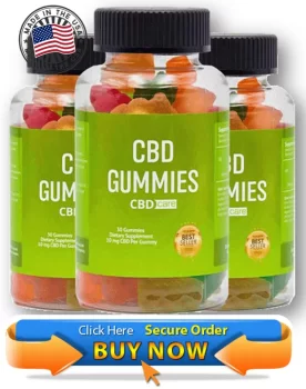 Three bottles of CBD Care Gummies male enhancement gummies, 10-30mg CBD per gummy, made in USA, secure order buy now button
